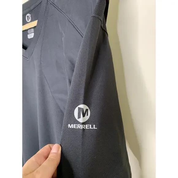 Merrell SelectWick Mens XL Long Sleeve Athletic Pullover Long Sleeve Black - Picture 5 of 8